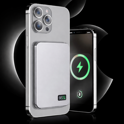 Magnetische 10000mAh Powerbank mit kabellosem Schnellladen