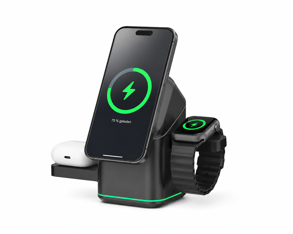 Scout Charge™ – Foldable 3-in-1 Charging Station