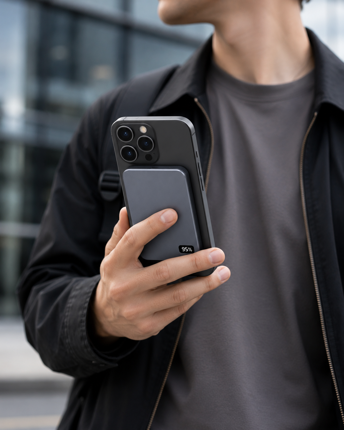 Magnetische 10000mAh Powerbank für iPhone & Wireless Charging