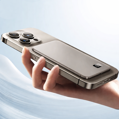 Magnetische 10000mAh Powerbank mit kabellosem Schnellladen