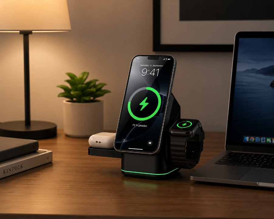 Scout Charge™ – Foldable 3-in-1 Charging Station