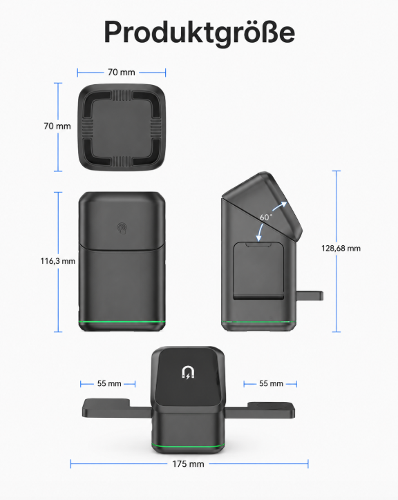 Scout Charge™ – Foldable 3-in-1 Charging Station