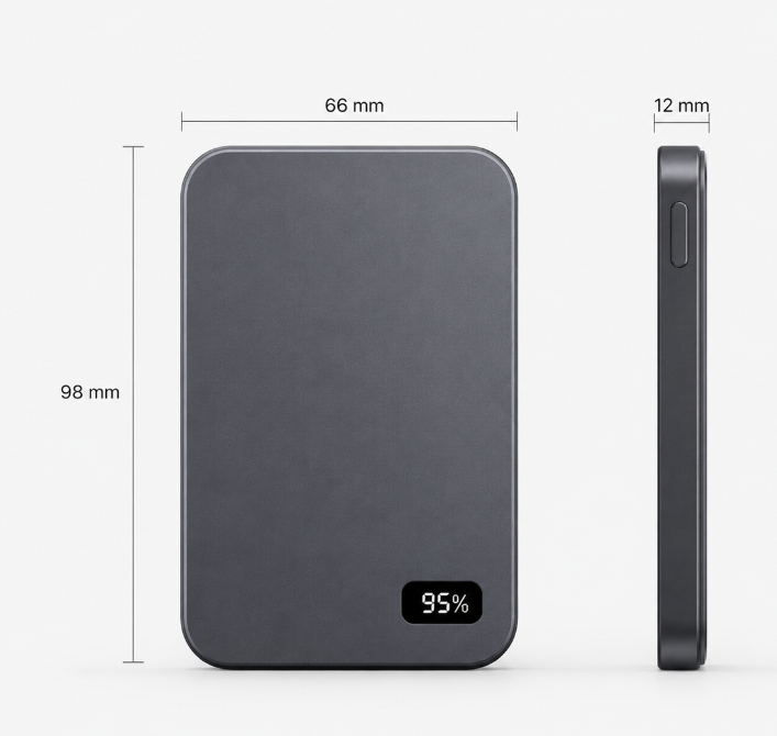 Magnetische 10000mAh Powerbank für iPhone & Wireless Charging